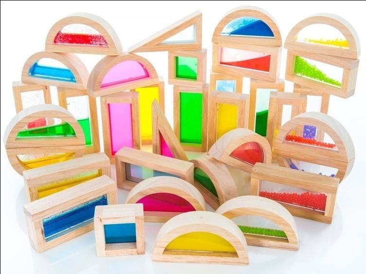 sensory wooden blocks